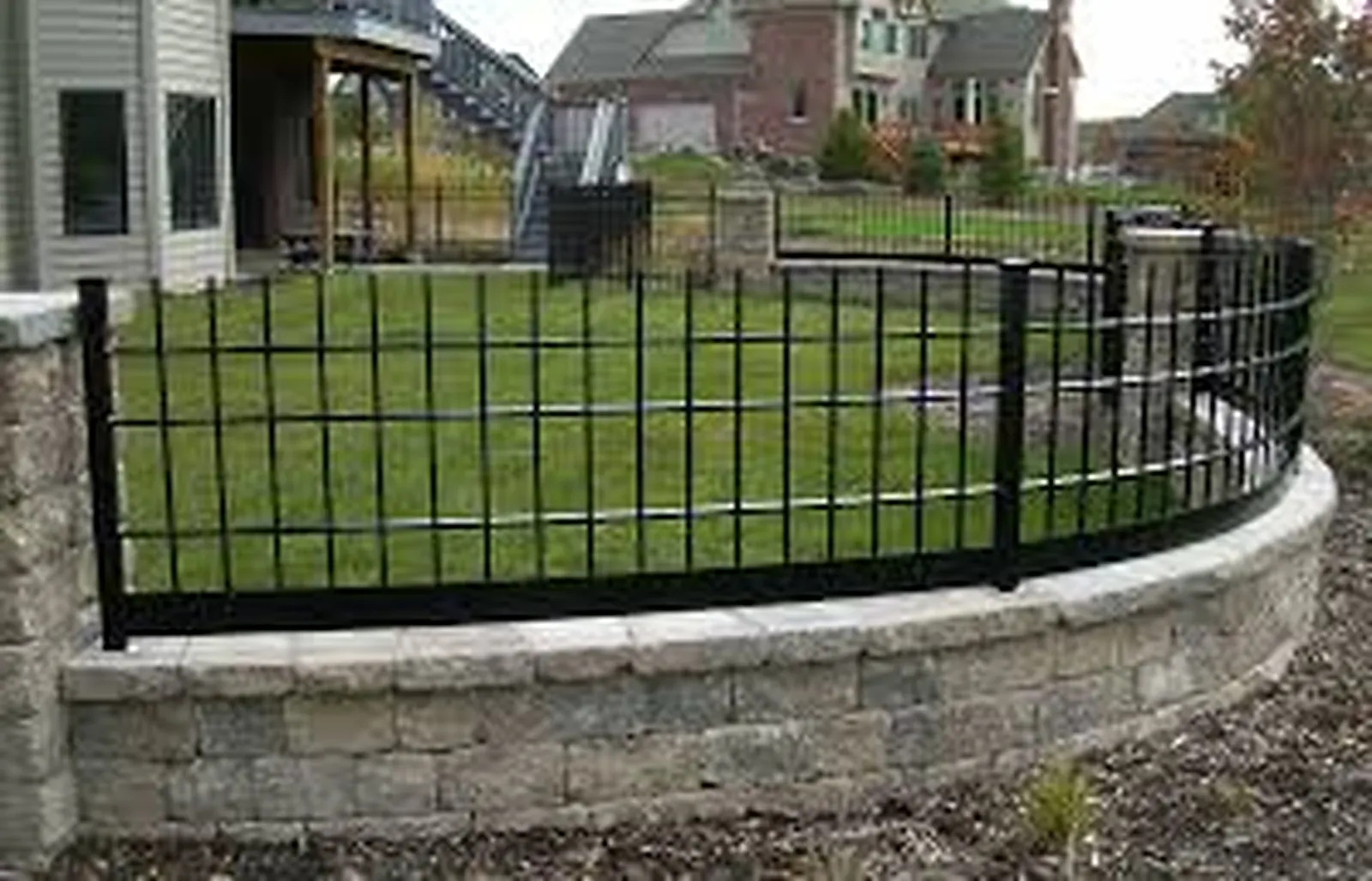 Custom wrought iron fence